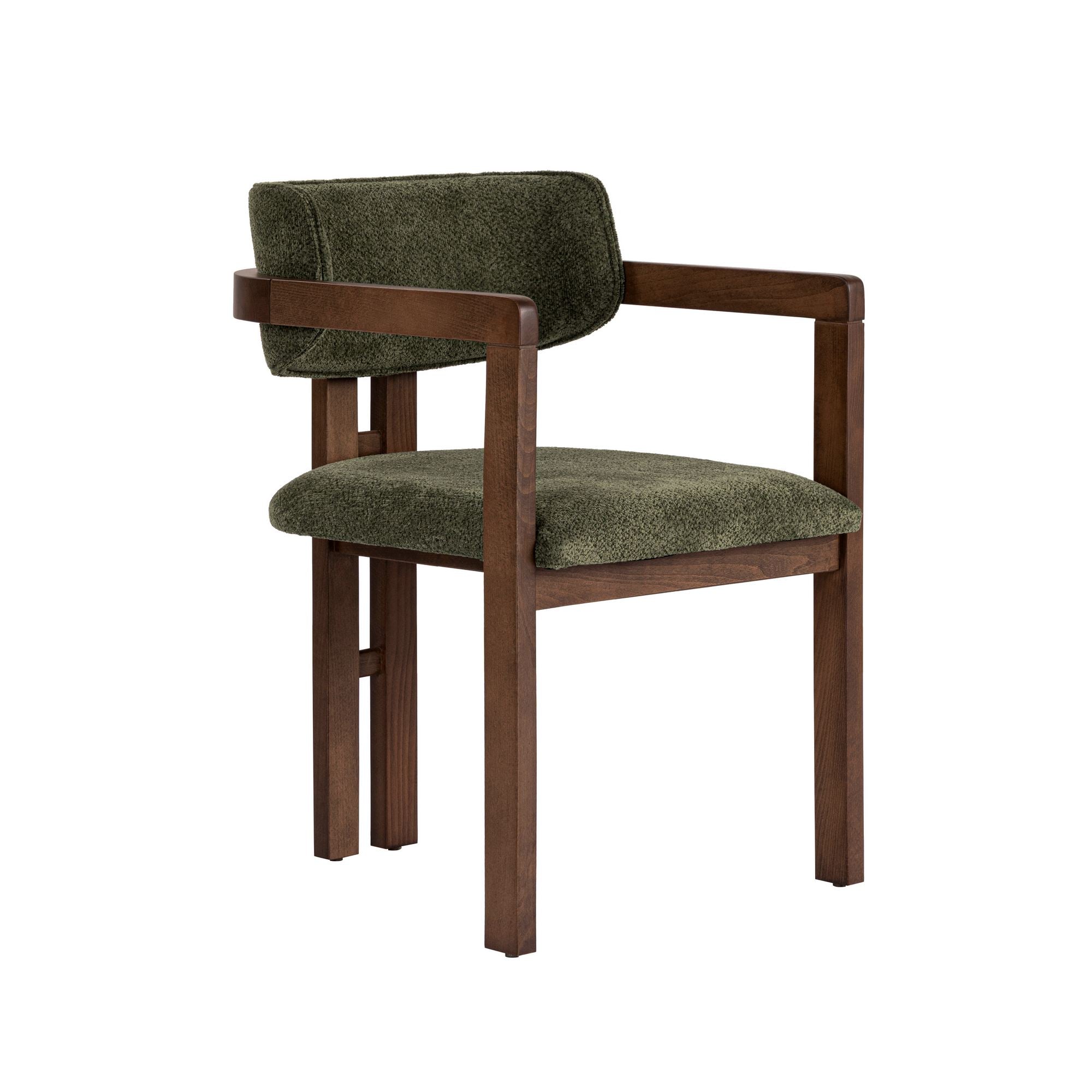 Chaises Toscana - Vert / Noyer Foncé
