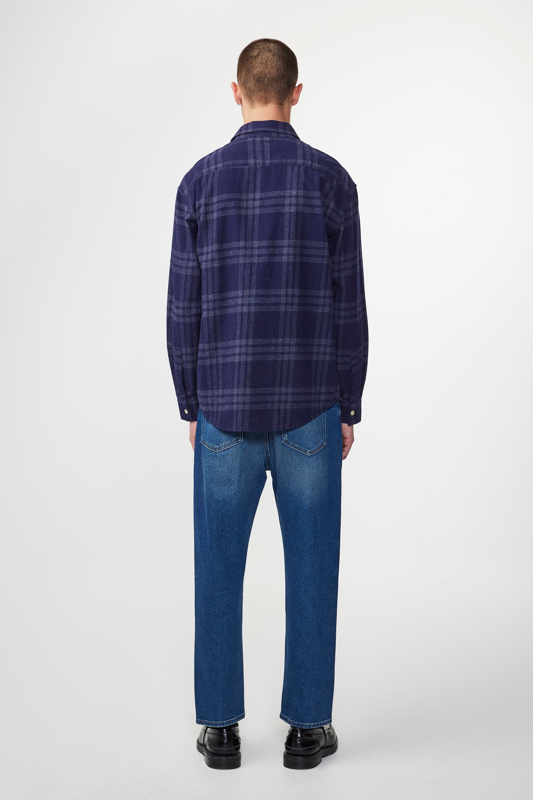 NN07 - Deon Shirt - Navy Check