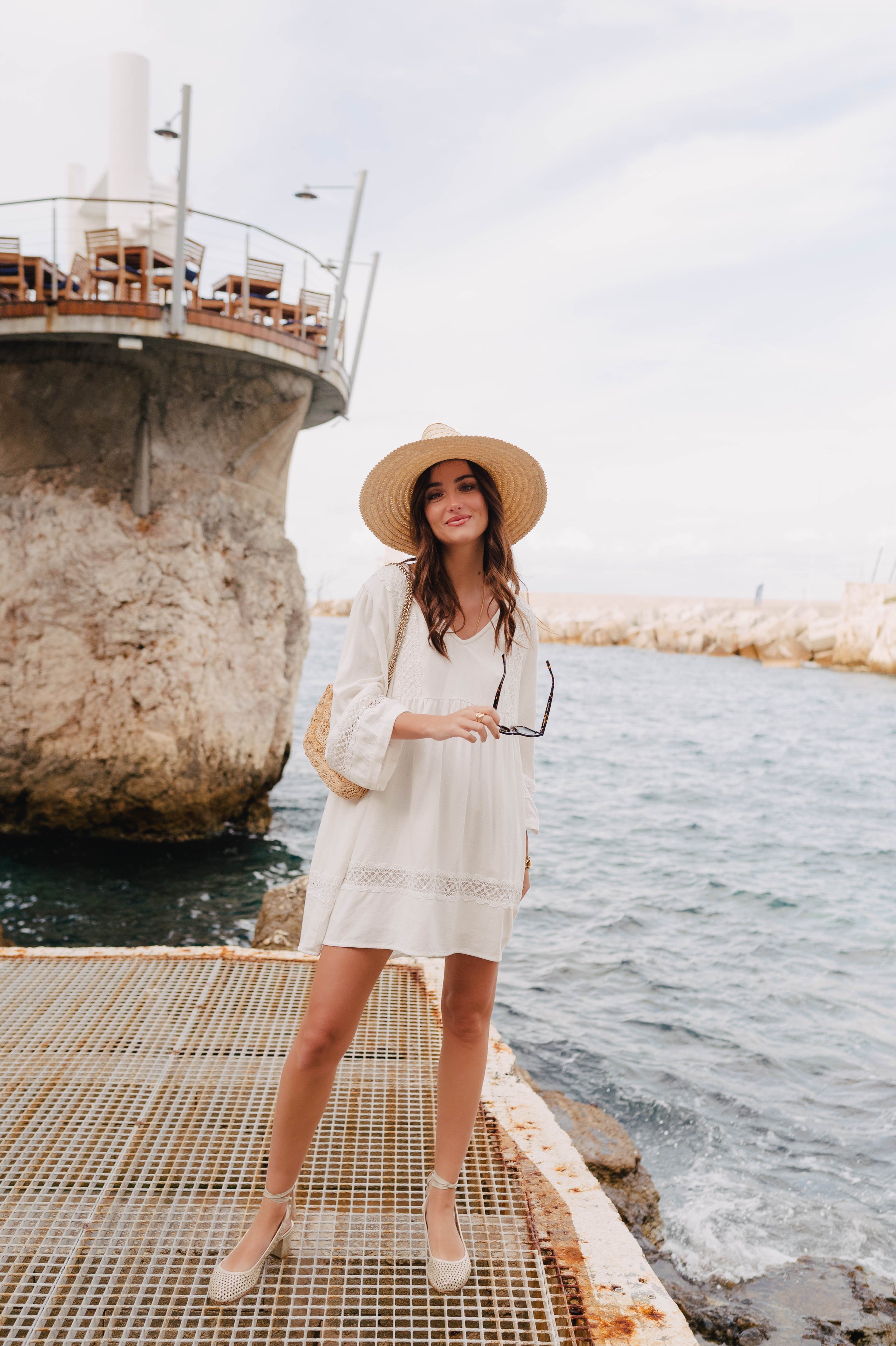 Alicia Linen Viscose White Dress