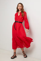 Vestido - Rojo - Mujer
