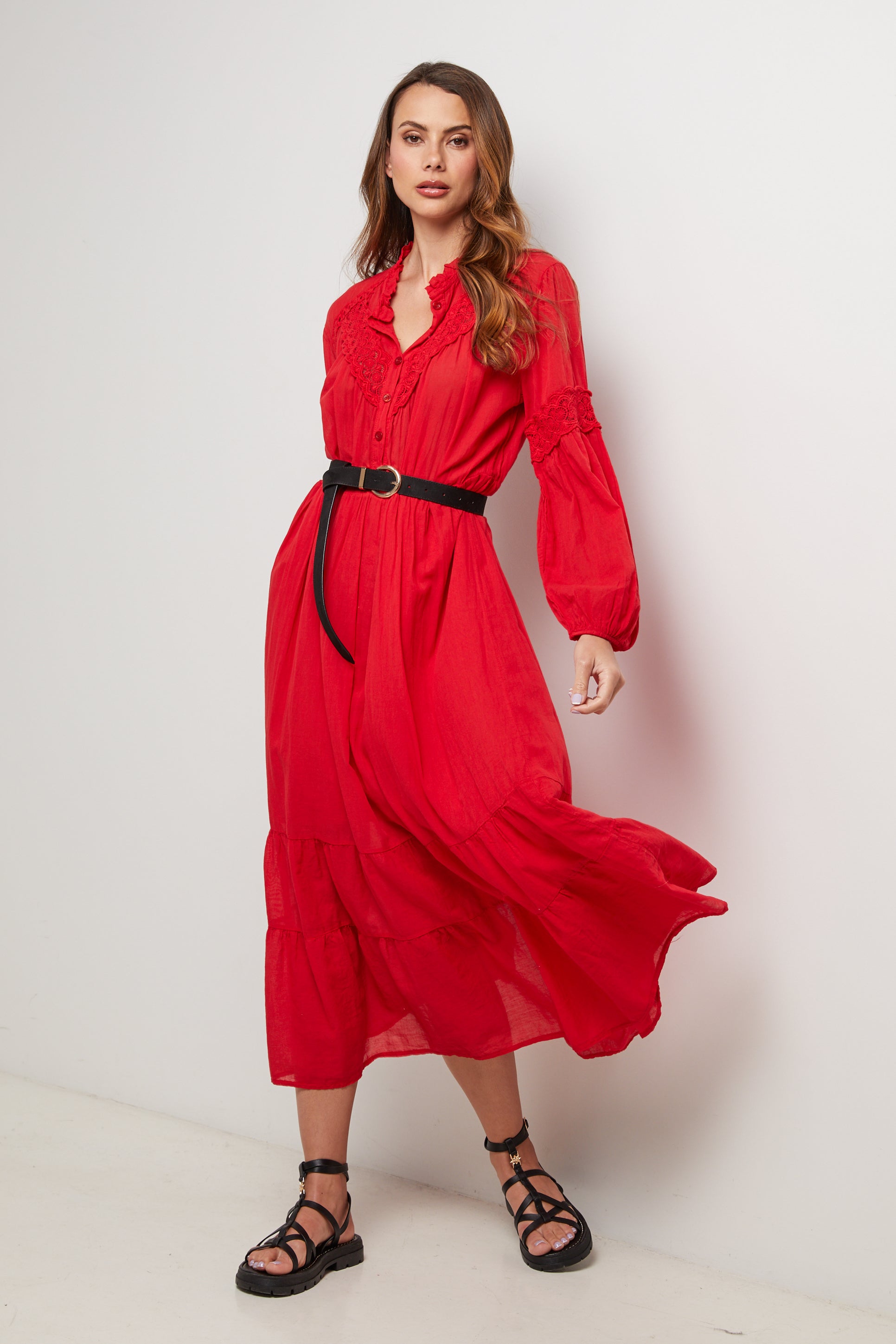 Vestido - Rojo - Mujer