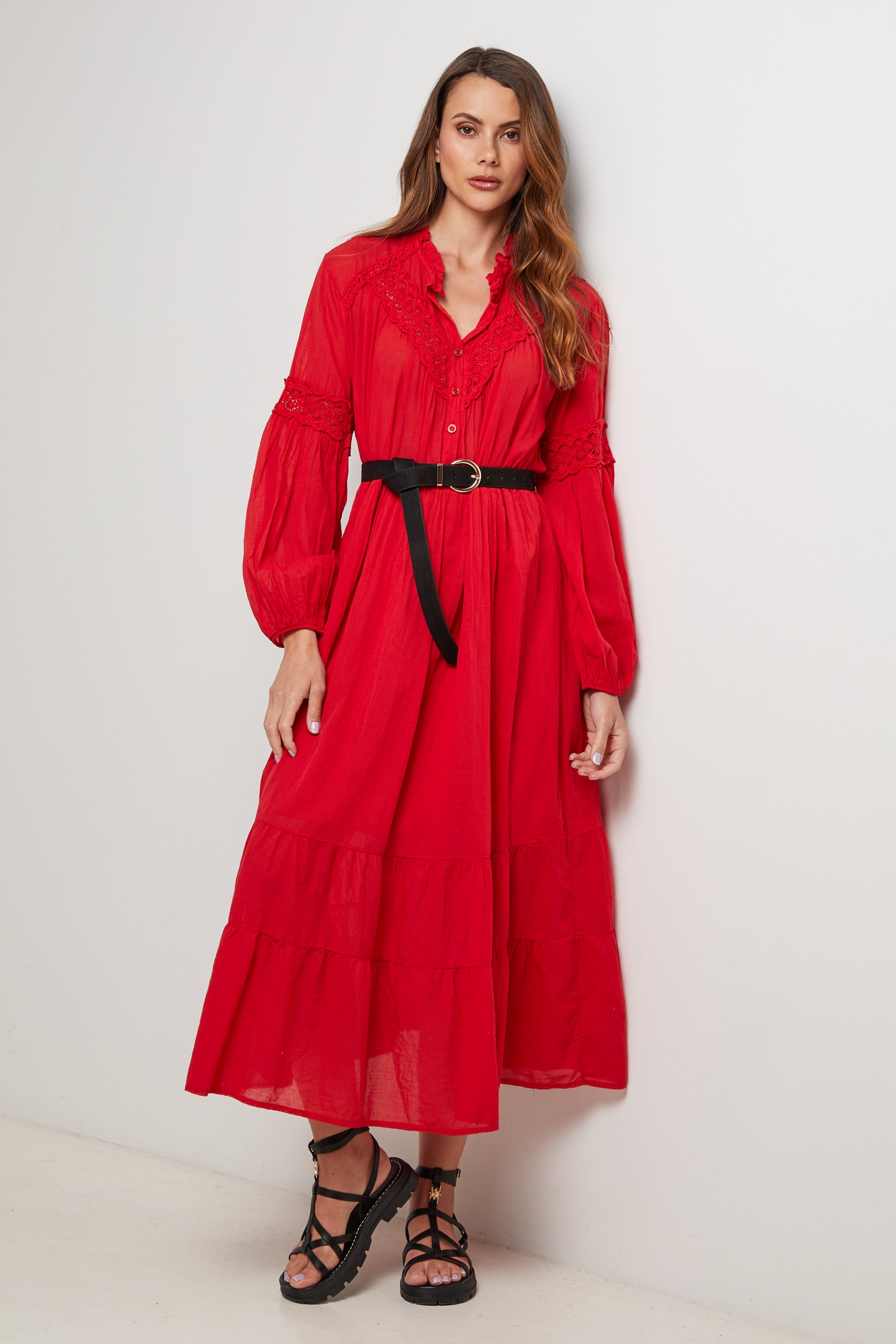 Vestido - Rojo - Mujer