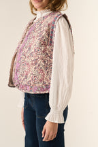 Pink Floral Gilet