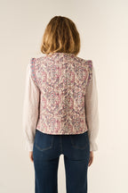 Pink Floral Gilet