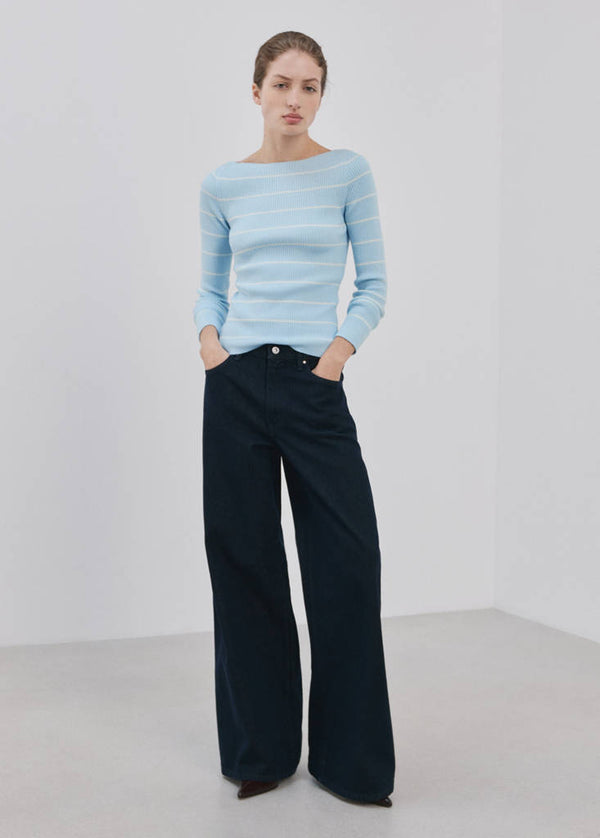 Pull Maille Col Bateau