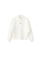 Pull À Col Montant Avec Boutons Bijoux