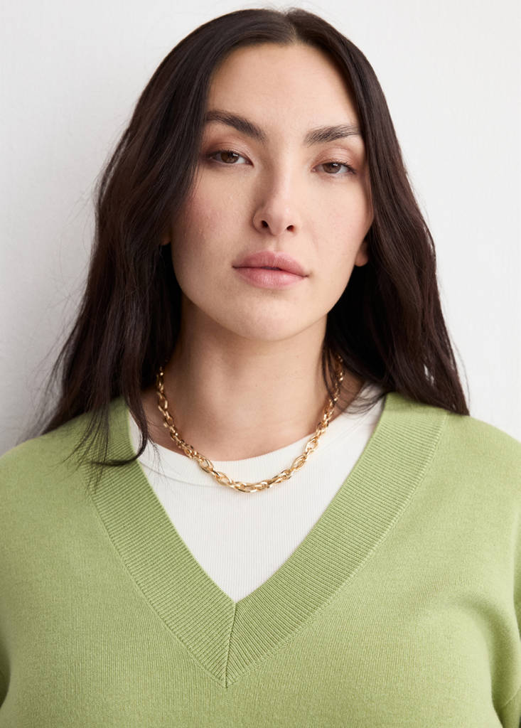 Pull-Over Maille Col En V