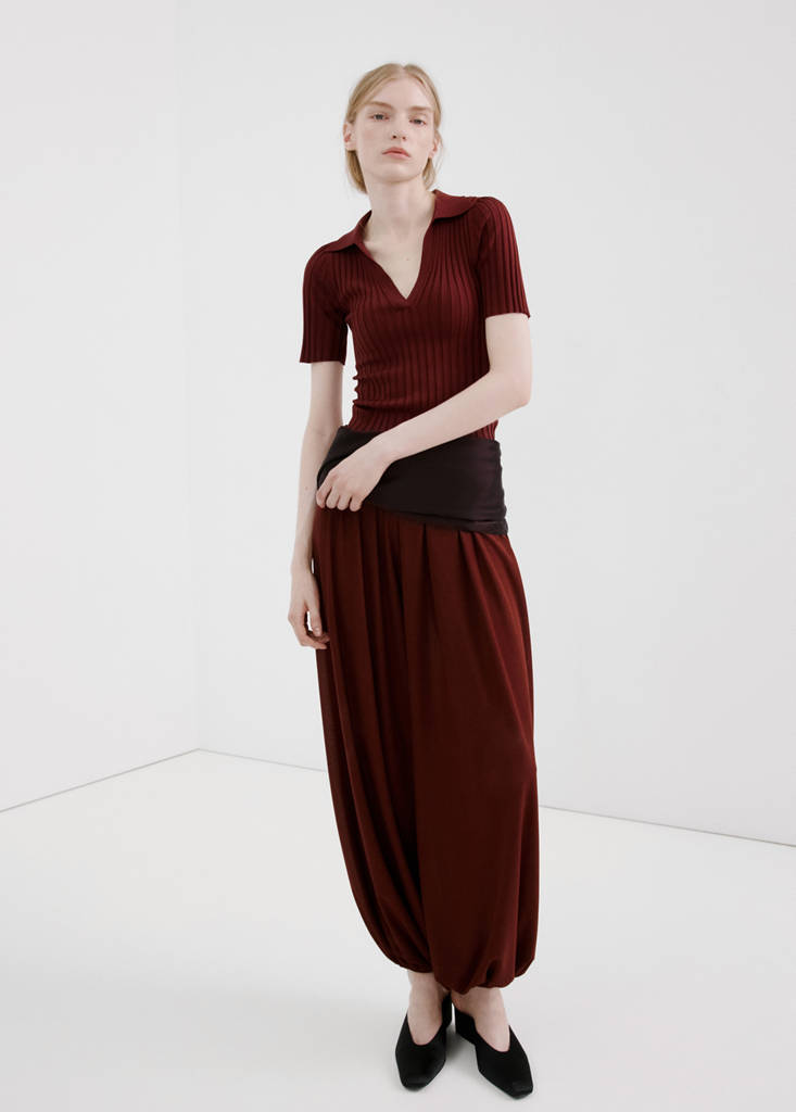 Pullover In Maglia Con Scollo A V