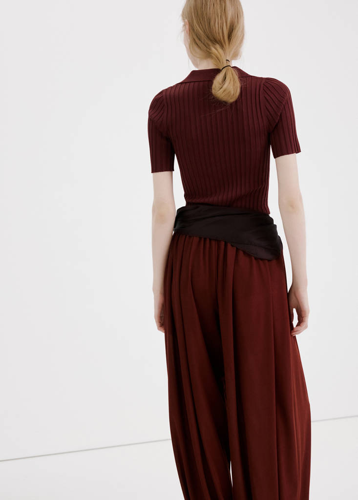 Pullover In Maglia Con Scollo A V