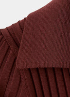 Pullover In Maglia Con Scollo A V
