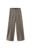 Wool-Blend Checked Trousers