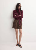 Long-Sleeved Blouse With Scarf Collar