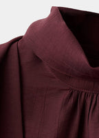 Long-Sleeved Blouse With Scarf Collar