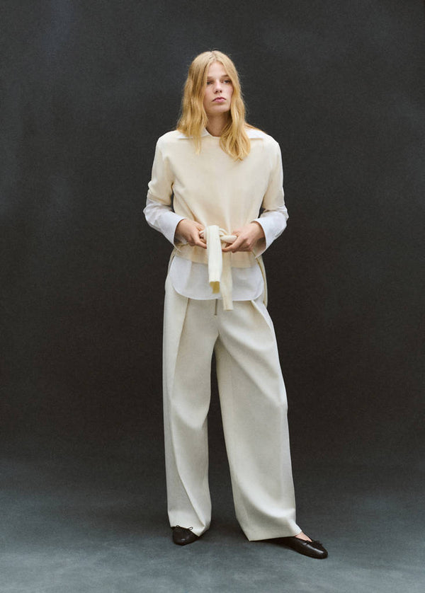 Pull-Over Laine Manches Courtes
