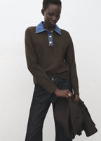Pull-Over Col Chemise Combiné