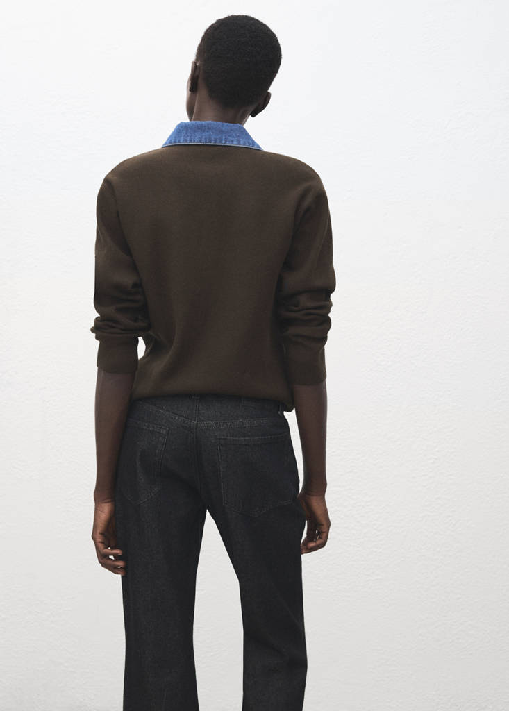 Pull-Over Col Chemise Combiné