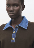 Pull-Over Col Chemise Combiné