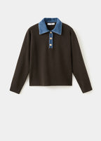 Pull-Over Col Chemise Combiné