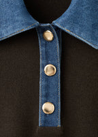 Pull-Over Col Chemise Combiné