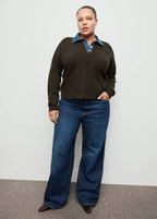 Pull-Over Col Chemise Combiné