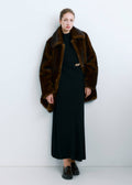 Robe Maille Col Montant Broche