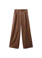 Pantalon Large En Cuir Synthétique