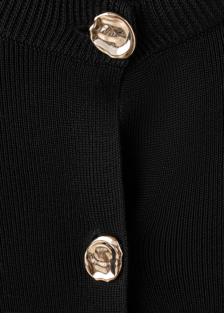 Cardigan in Maglia con Bottoni Gioiello