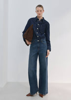 Buttoned Denim Jumpsuit