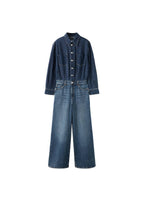 Buttoned Denim Jumpsuit