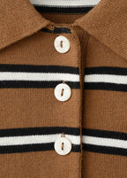 Pull-Over Rayures Col Polo