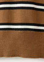 Pull-Over Rayures Col Polo