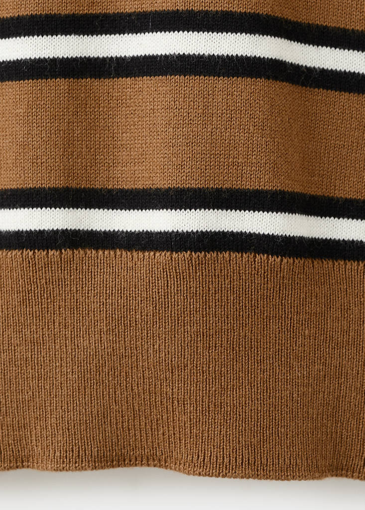 Pull-Over Rayures Col Polo