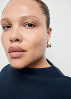 Sweat En Maille Fine Avec Col Cheminée