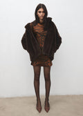 Robe Satinée En Imprimé Cachemire