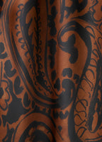 Robe Satinée En Imprimé Cachemire