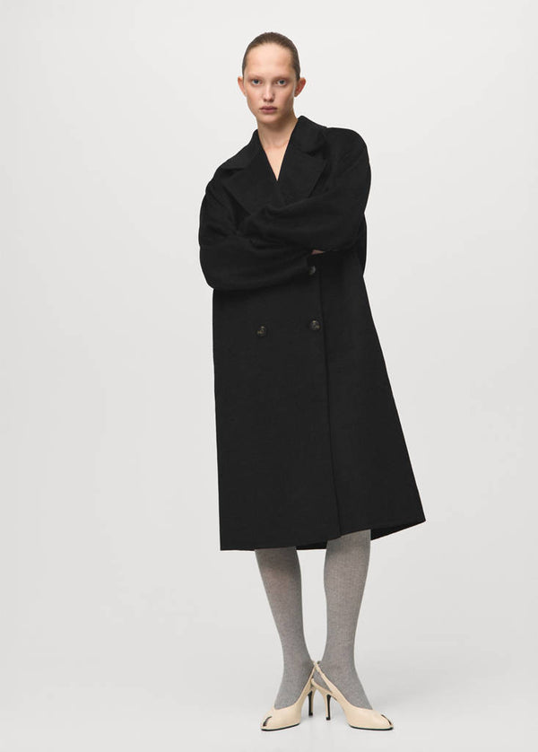 Manteau Laine Fait Main Oversize