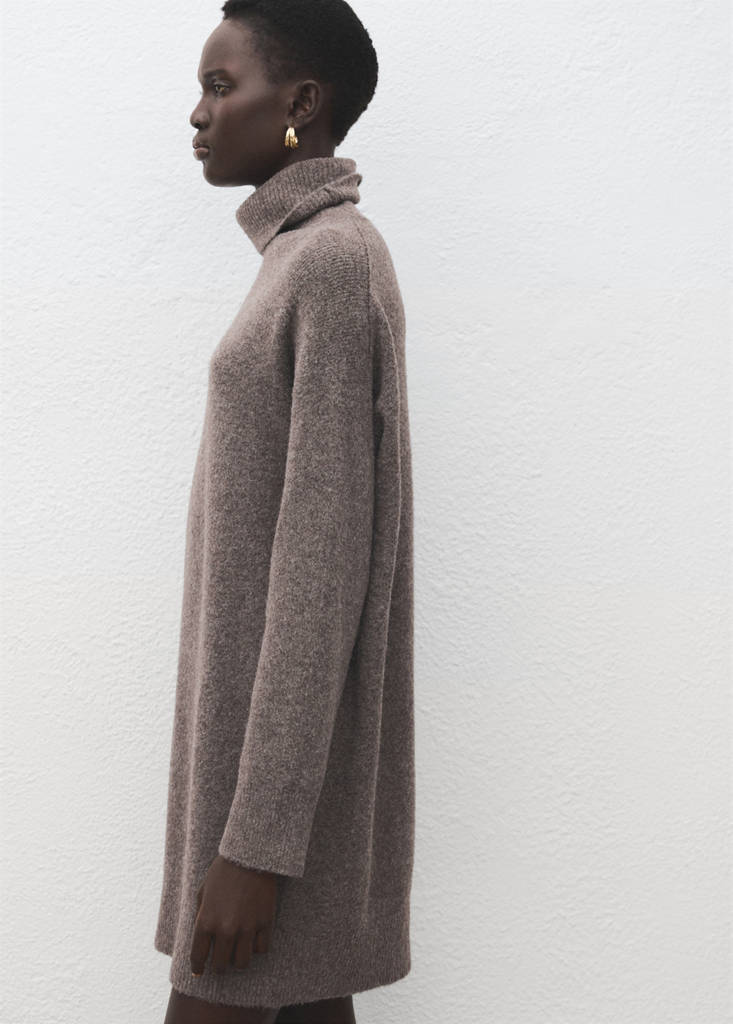 Robe Maille Col Roulé
