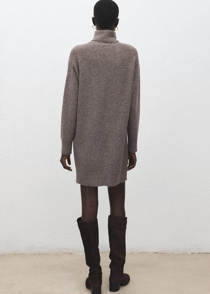Robe Maille Col Roulé