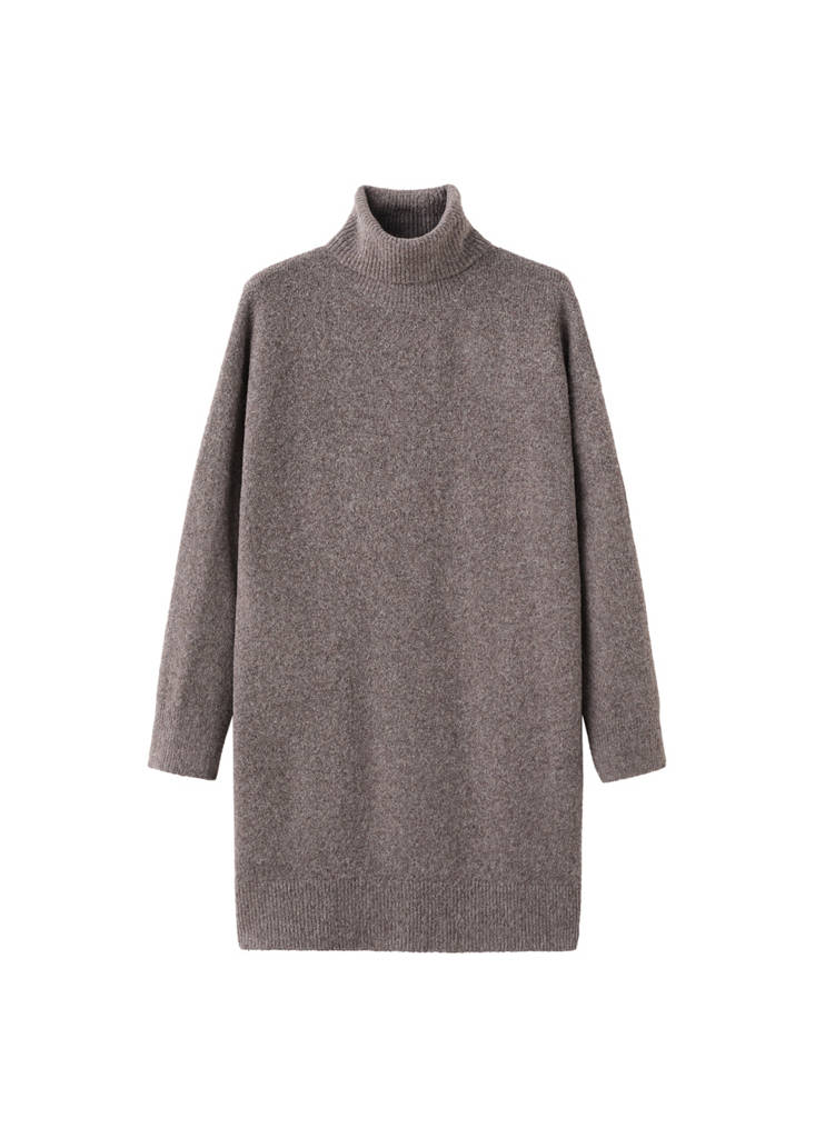 Robe Maille Col Roulé