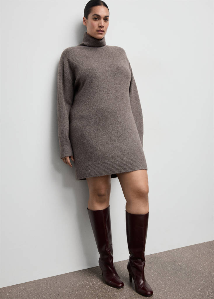 Robe Maille Col Roulé