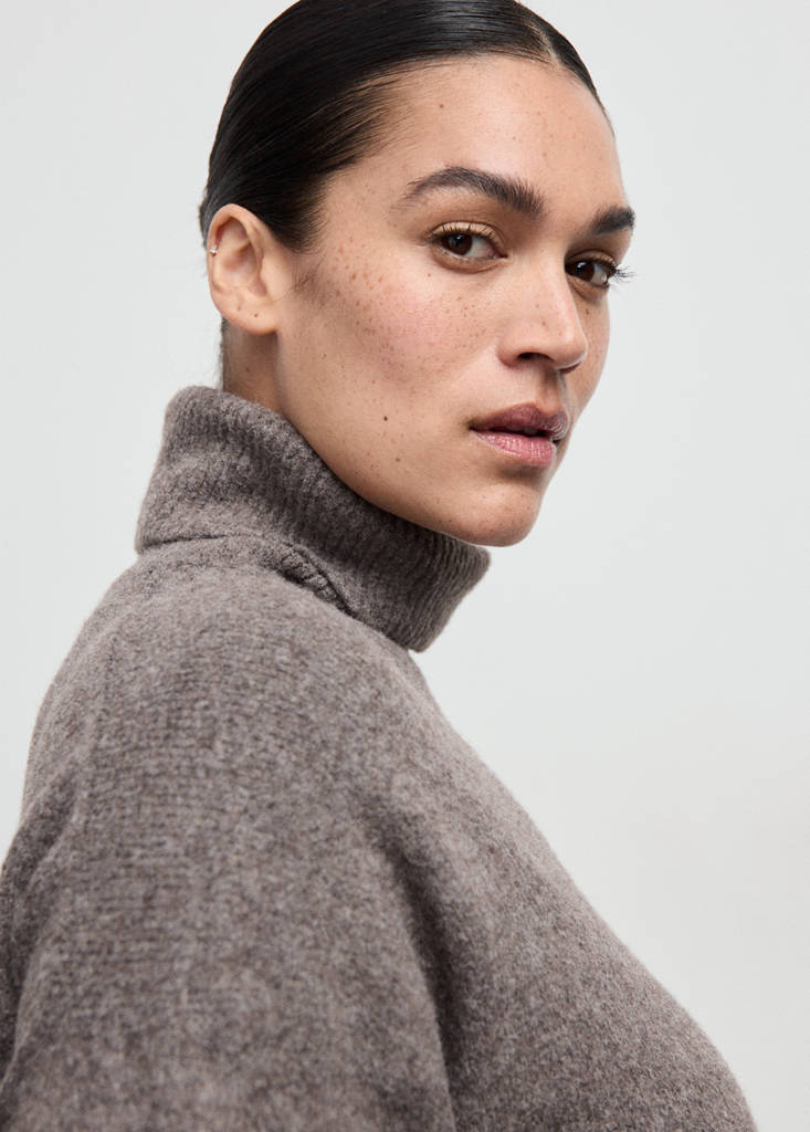 Robe Maille Col Roulé