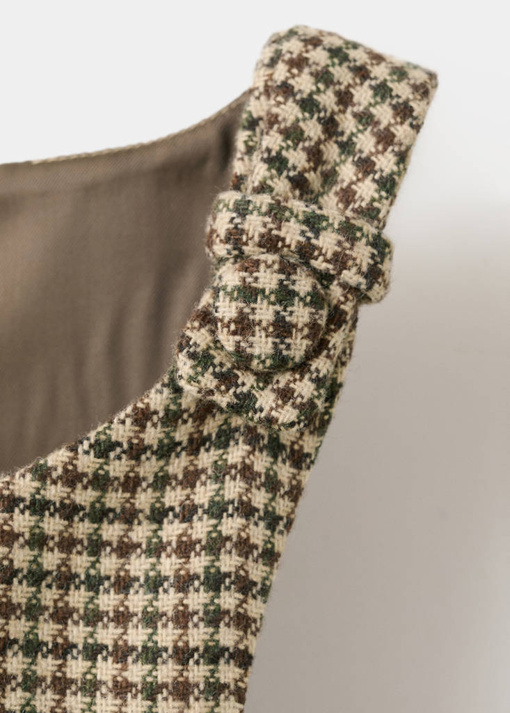 Robe En Laine Mélangée Pied-De-Poule