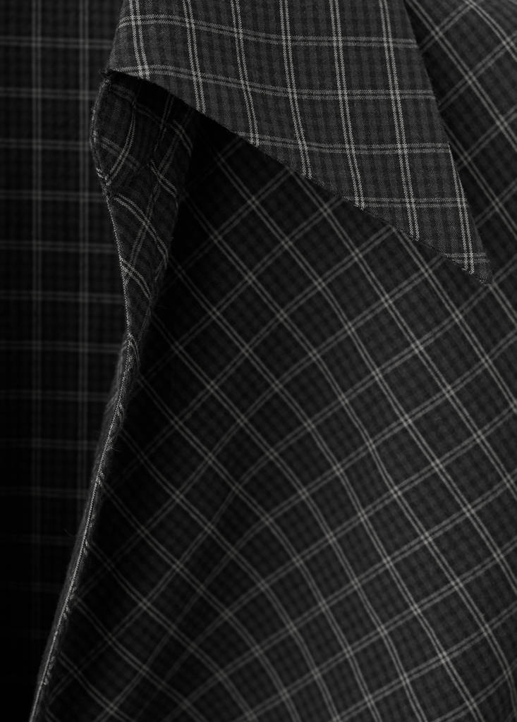 Gathered Checked Blouse