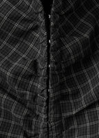 Gathered Checked Blouse