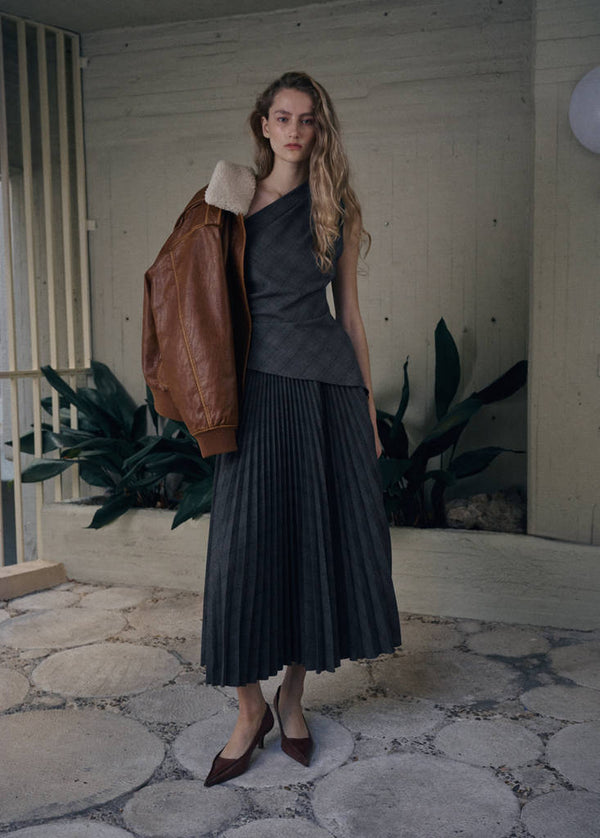Asymmetric Check Top