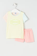 Pijama - Rosa, Amarillo y Azul - Niña