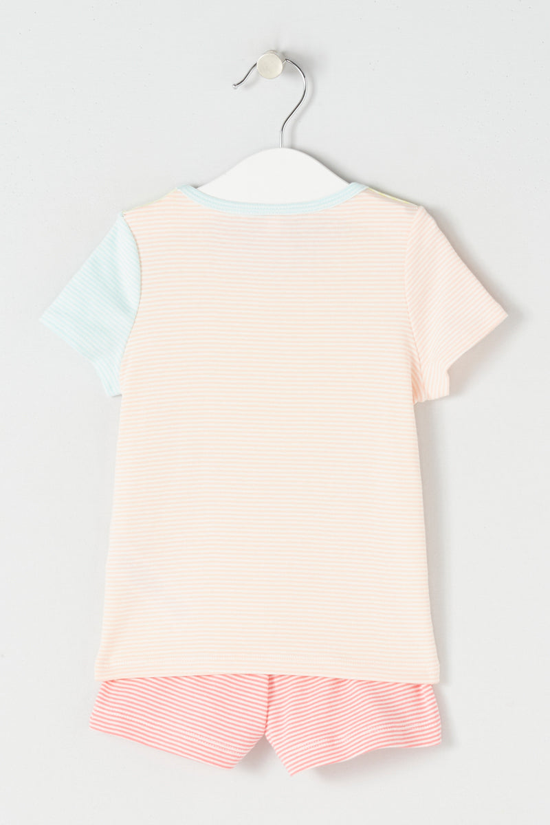 Pijama - Rosa, Amarillo y Azul - Niña