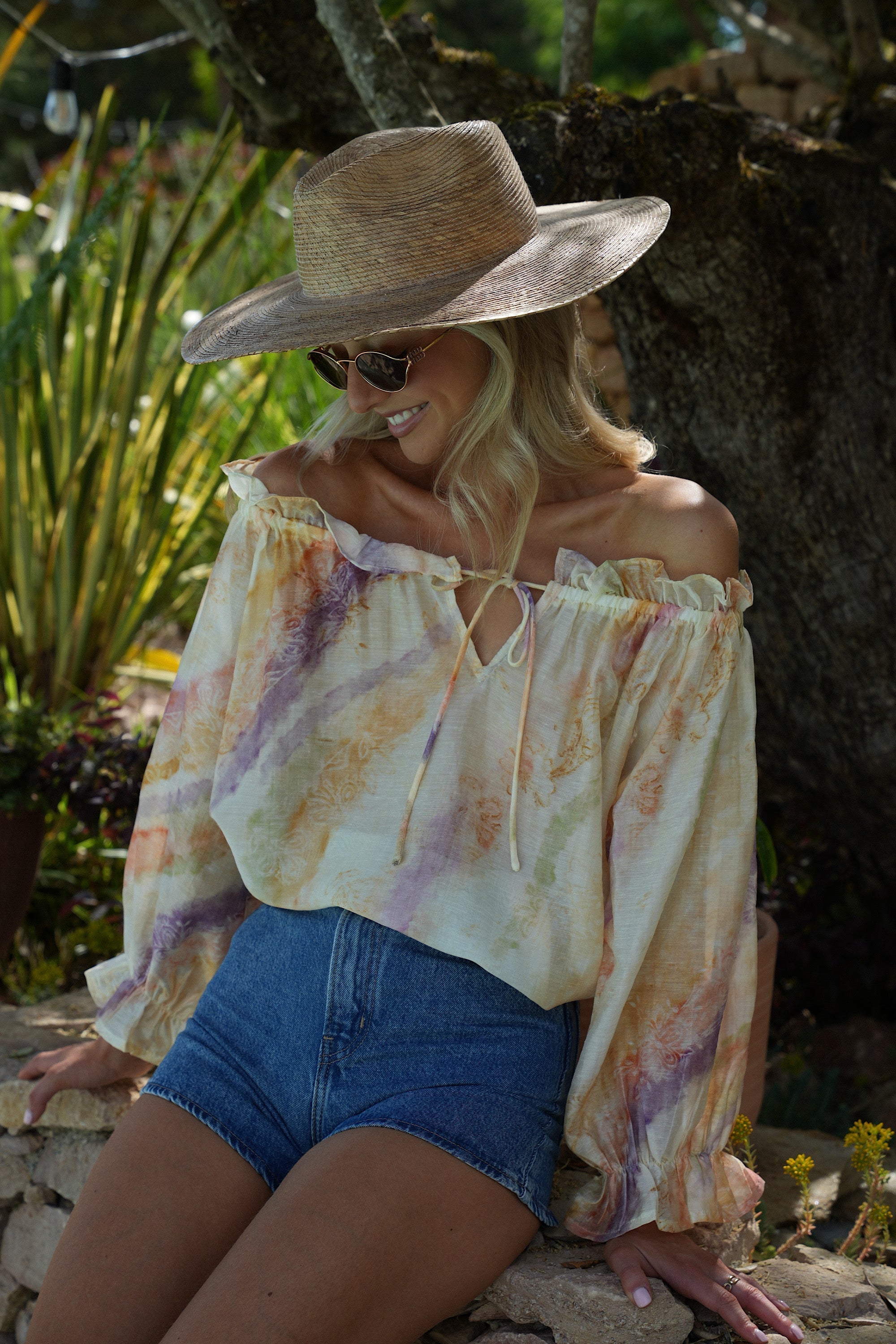 Blouse Col Bardot Angella - Pastel