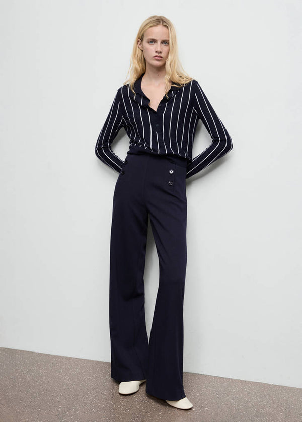 Pantalon Wideleg Boutons