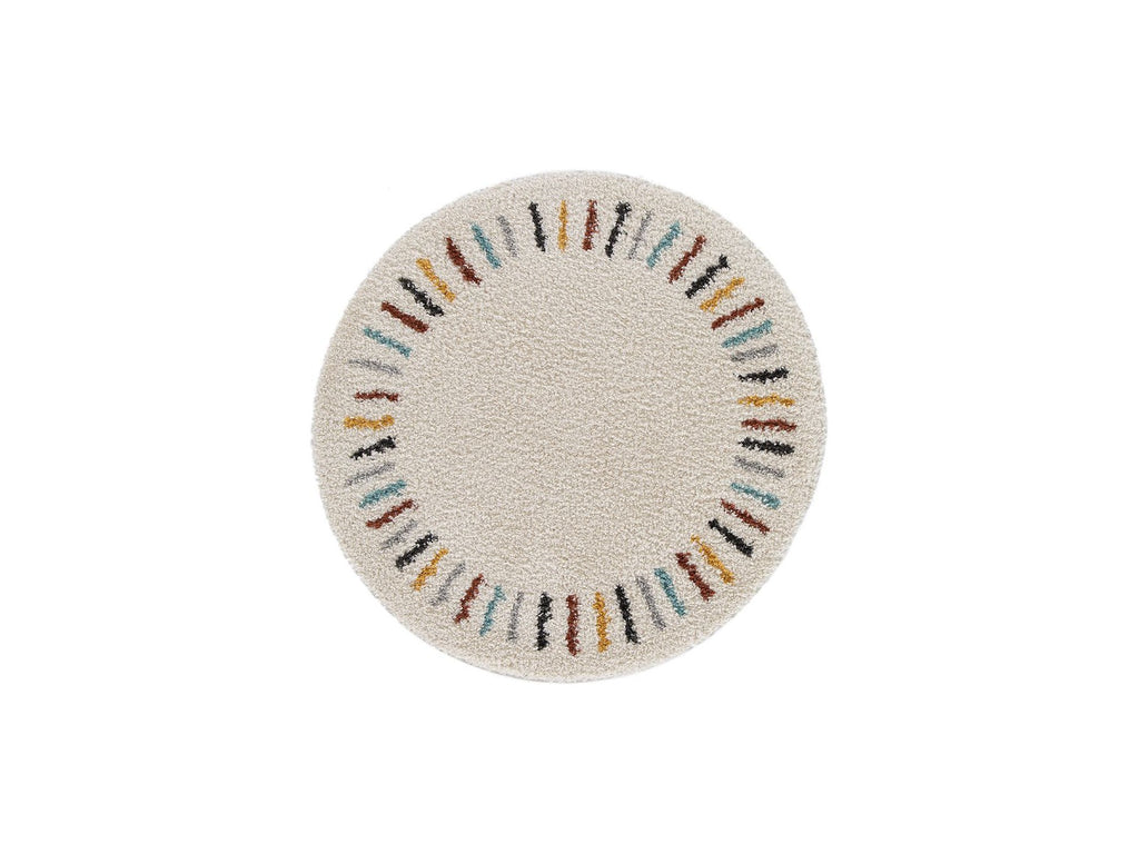 Noni - Alfombra redonda - Lisa - Beige